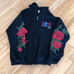 Vintage rose hoodie